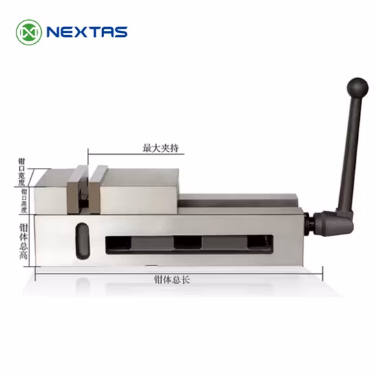 Tornillo de banco de acero fundido para fresado CNC
