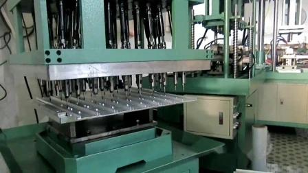 La empresa Dongguan de buena calidad de múltiples orificios de 4 husillos tipo banco máquina de taladrar con interruptor de pie y caja de herramientas Cx